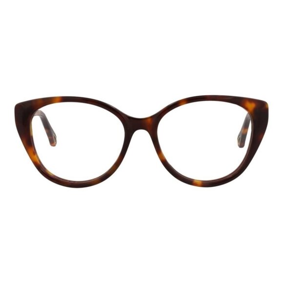 Chloé Womens Cat Eye Havana Havana Transparent Fashion Designer Eyewear - Picture 1 of 4